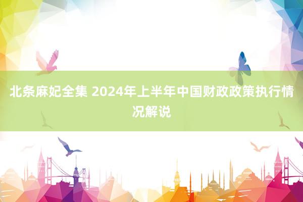 北条麻妃全集 2024年上半年中国财政政策执行情况解说