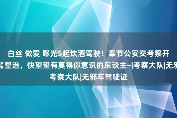 白丝 做爱 曝光5起饮酒驾驶！奉节公安交考察开展酒驾醉驾整治，快望望有莫得你意识的东谈主~|考察大队|无邪车驾驶证