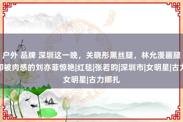 户外 品牌 深圳这一晚，关晓彤黑丝腿，林允漫画腿，我却被肉感的刘亦菲惊艳|红毯|张若昀|深圳市|女明星|古力娜扎