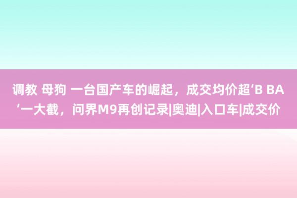 调教 母狗 一台国产车的崛起，成交均价超‘B BA’一大截，问界M9再创记录|奥迪|入口车|成交价