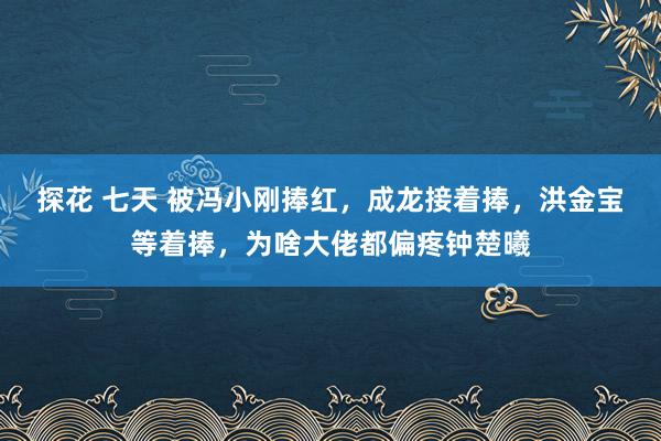 探花 七天 被冯小刚捧红，成龙接着捧，洪金宝等着捧，为啥大佬都偏疼钟楚曦